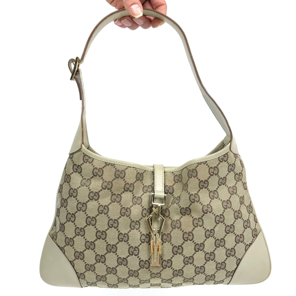 GUCCI MONOGRAM JACKIE SHOULDER BAG