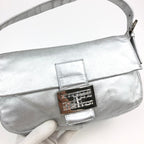 FENDI SILVER BAGUETTE BAG