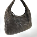 BOTTEGA VENETA BROWN INTRECCIATO SHOULDER BAG