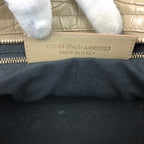 BALENCIAGA CROCODILE EMBOSSED LEATHER CITY BAG
