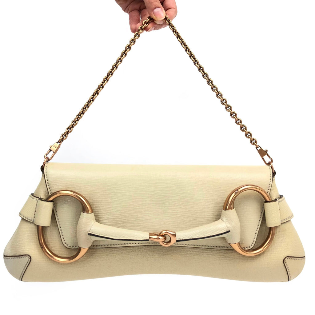 GUCCI HORSEBIT TOM FORD CHAIN LEATHER SHOULDER BAG