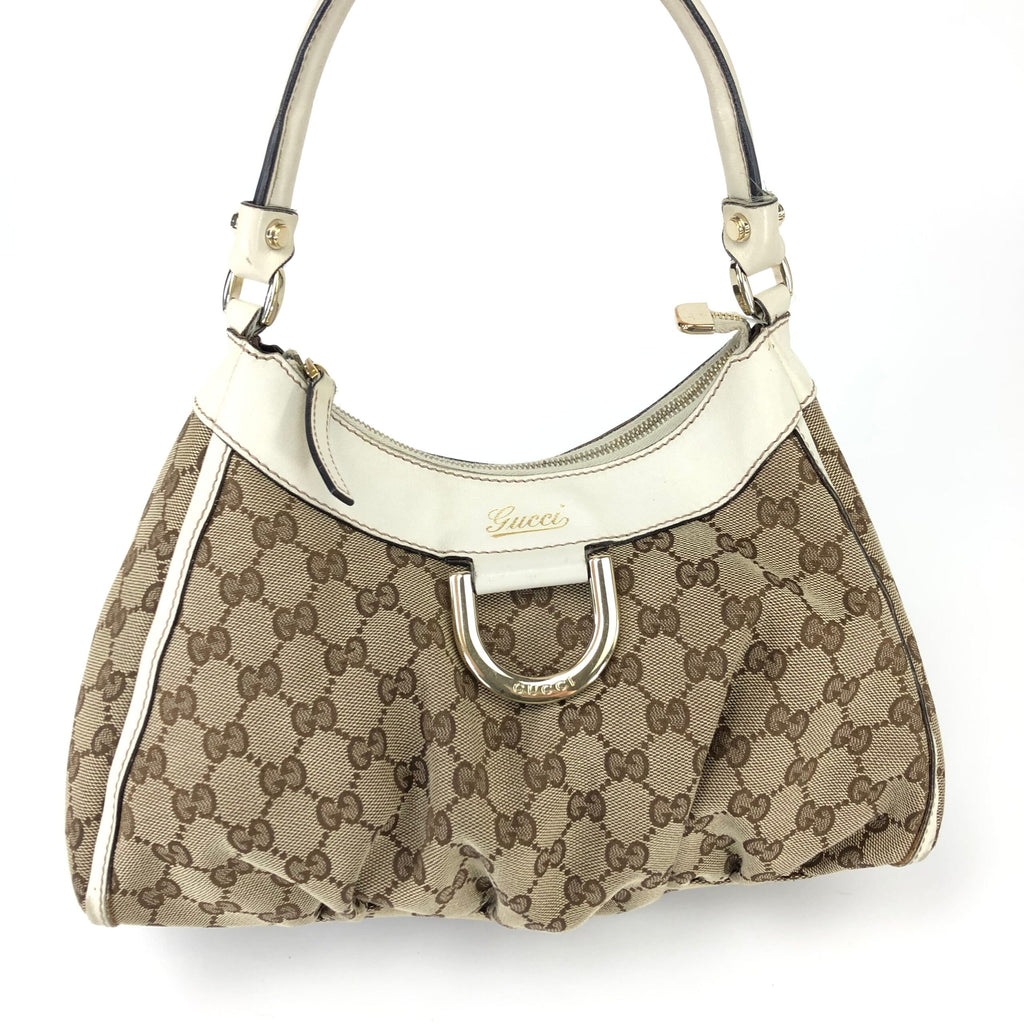 GUCCI ABBEY MONOGRAM SHOULDER BAG