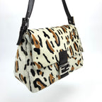 FENDI CALF HAIR MAMA BAGUETTE BAG