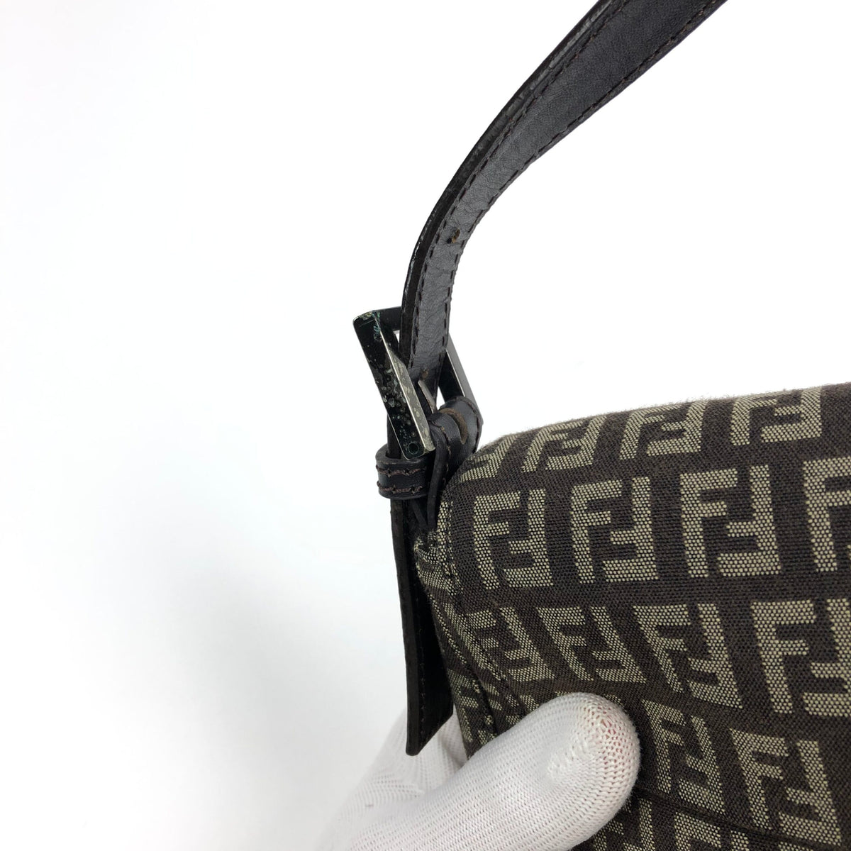 FENDI MONOGRAM BAGUETTE SHOULDER BAG