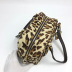 PRADA CALF HAIR LEOPARD SHOULDER BAG