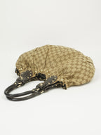 GUCCI MONOGRAM STUDDED PELHAM BAG