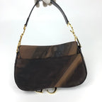CHRISTIAN DIOR WATER COLOUR DOUBLE SADDLE BAG