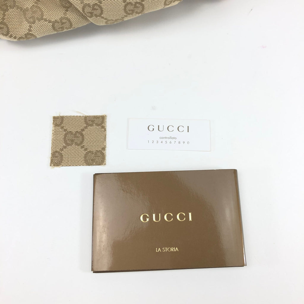 GUCCI ABBEY MONOGRAM SHOULDER BAG