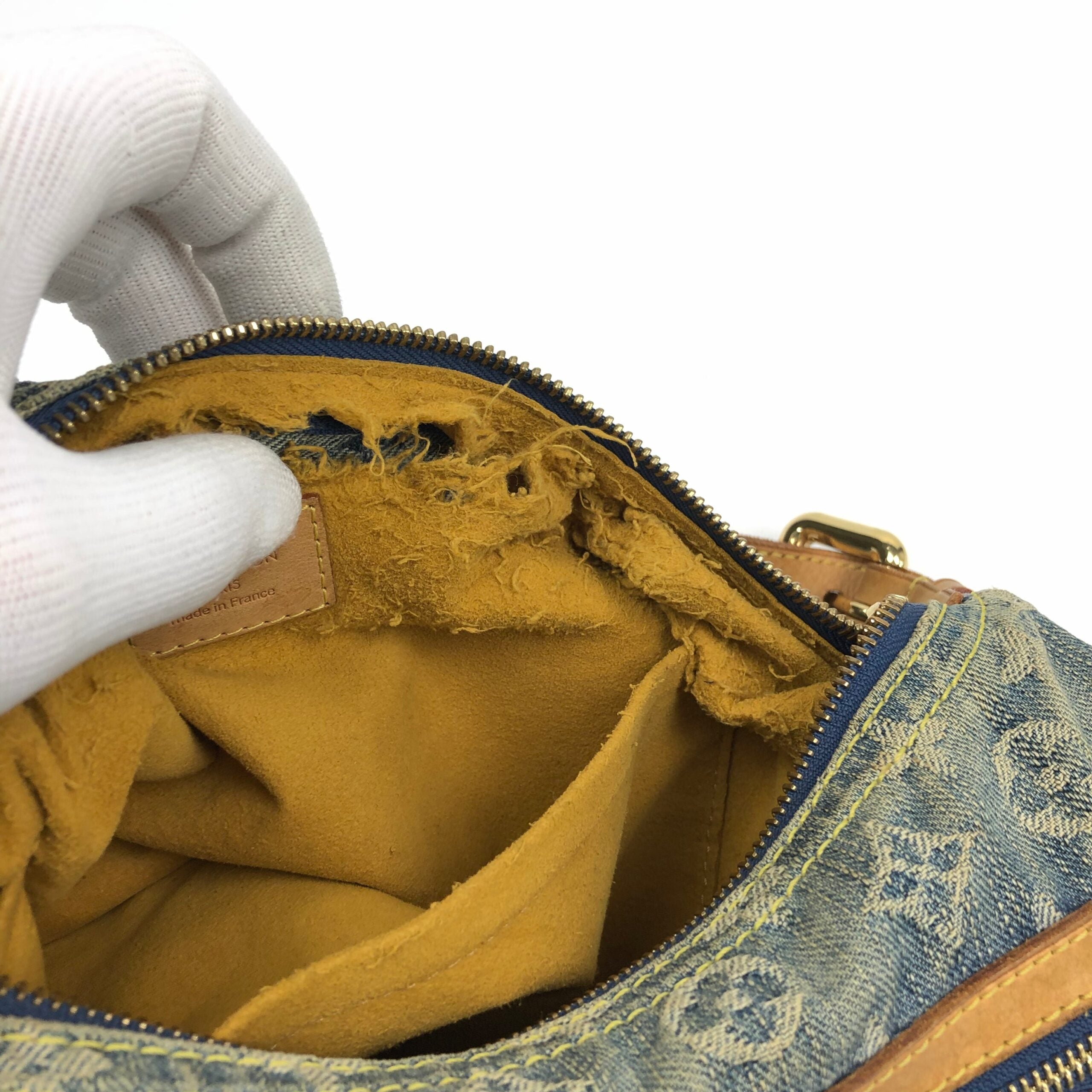 LOUIS VUITTON BAGGY PM DENIM SHOULDER BAG