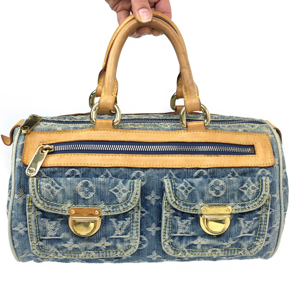 LOUIS VUITTON NEO SPEEDY DENIM BAG