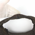 BOTTEGA VENETA BROWN INTRECCIATO SHOULDER BAG