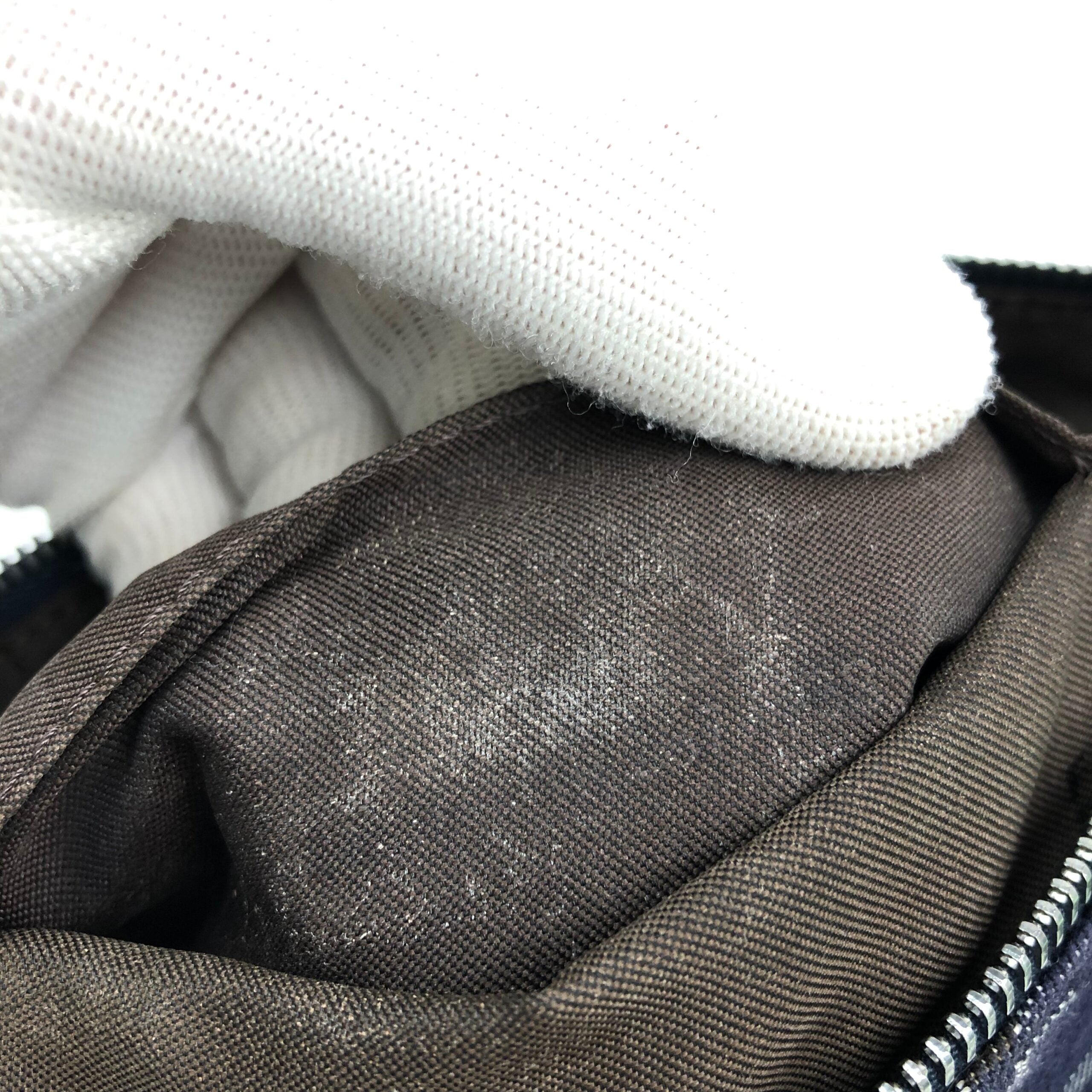 FENDI ZUCCA DENIM SHOULDER BAG