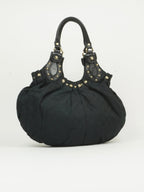 GUCCI MONOGRAM STUDDED PELHAM BAG
