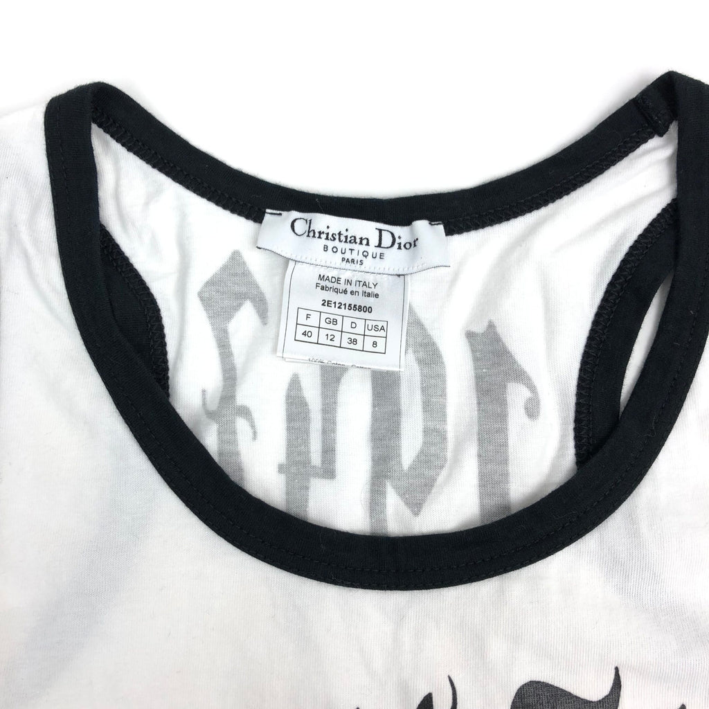 CHRISTIAN DIOR GOTHIC PRINT TOP
