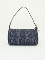 FENDI DENIM ZUCCA SHOULDER BAG