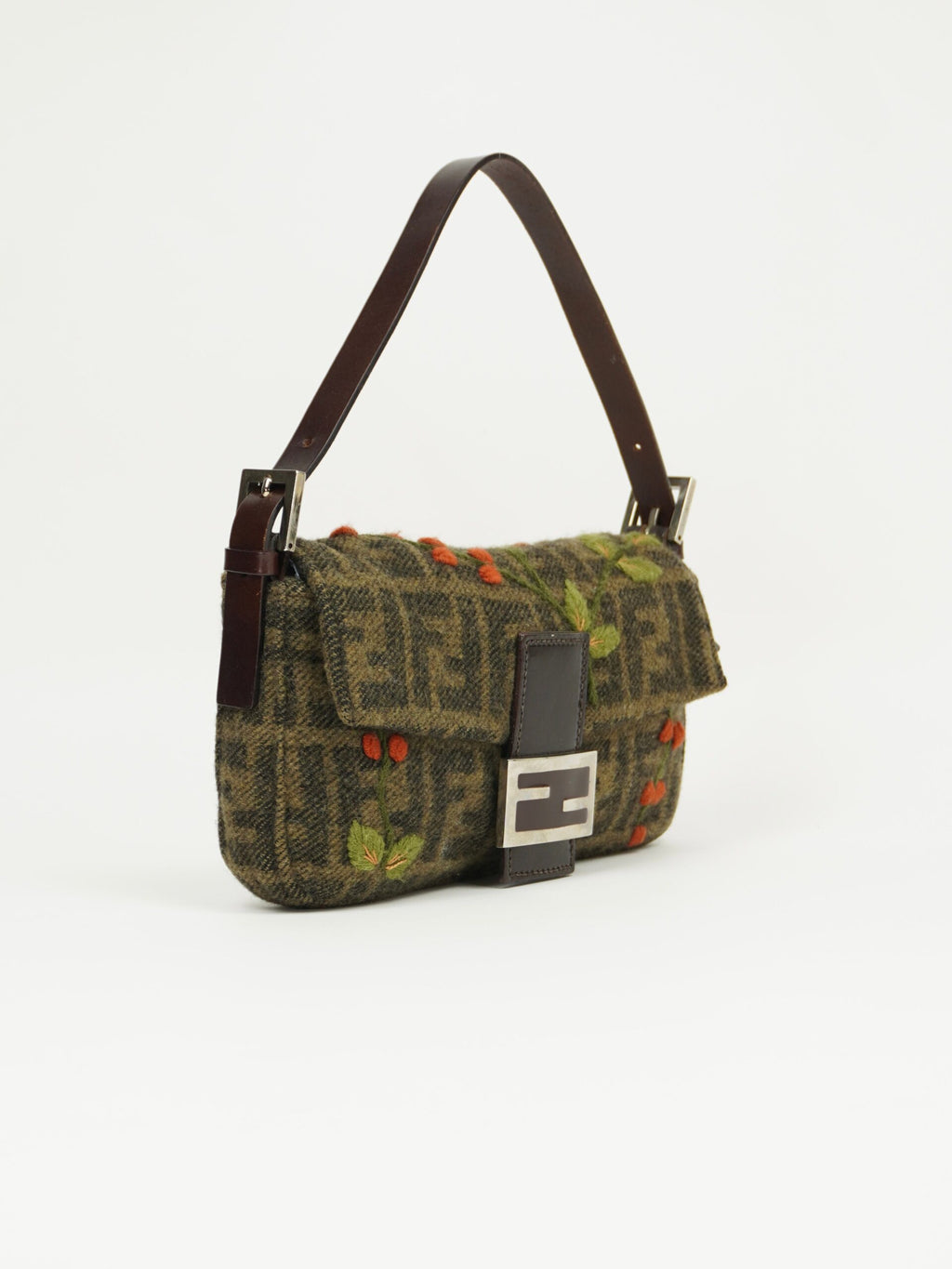 FENDI CASHMERE WOOL BAGUETTE