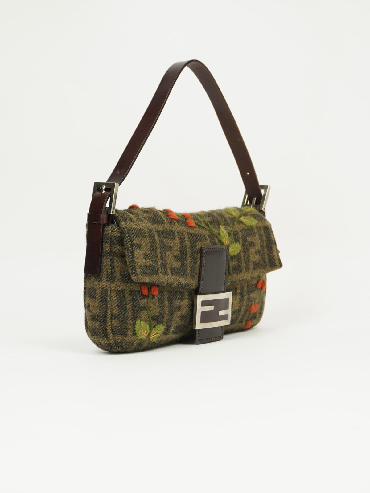FENDI CASHMERE WOOL BAGUETTE