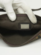 FENDI ZUCCA CRESCENT SHOULDER BAG