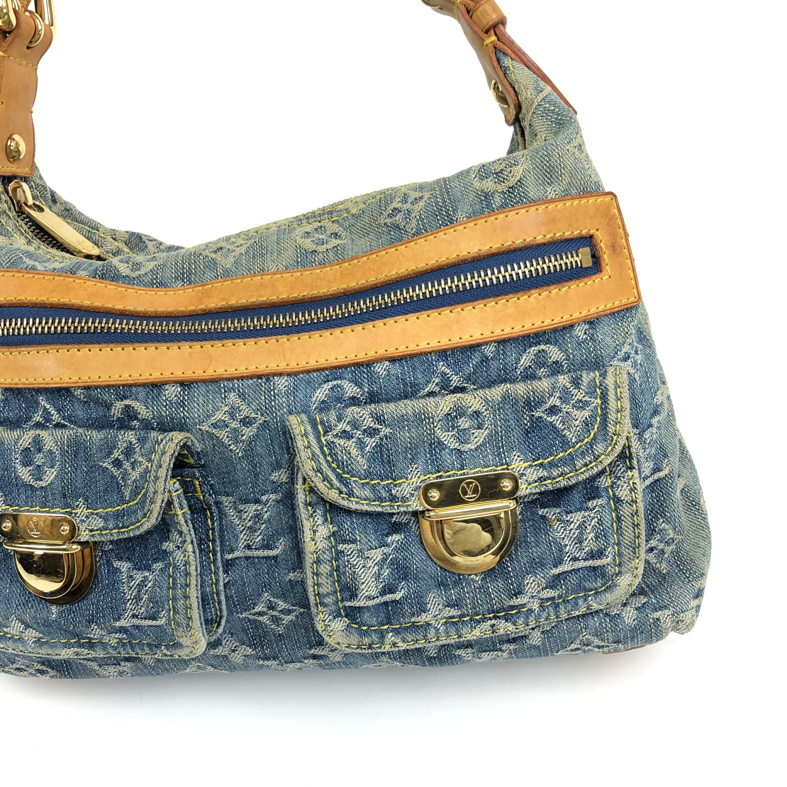 LOUIS VUITTON BAGGY PM DENIM SHOULDER BAG