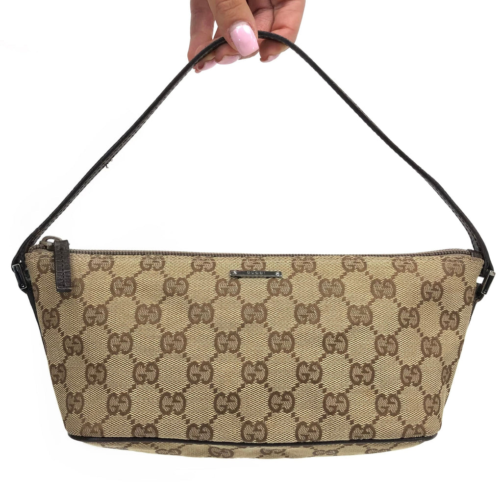 GUCCI MONOGRAM SHOULDER BAG