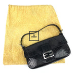 FENDI PYTHON SNAKESKIN BAGUETTE BAG