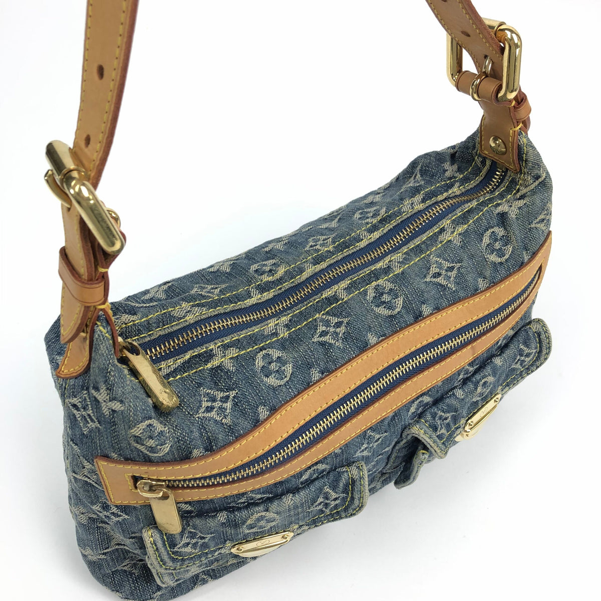 LOUIS VUITTON BAGGY PM DENIM SHOULDER BAG