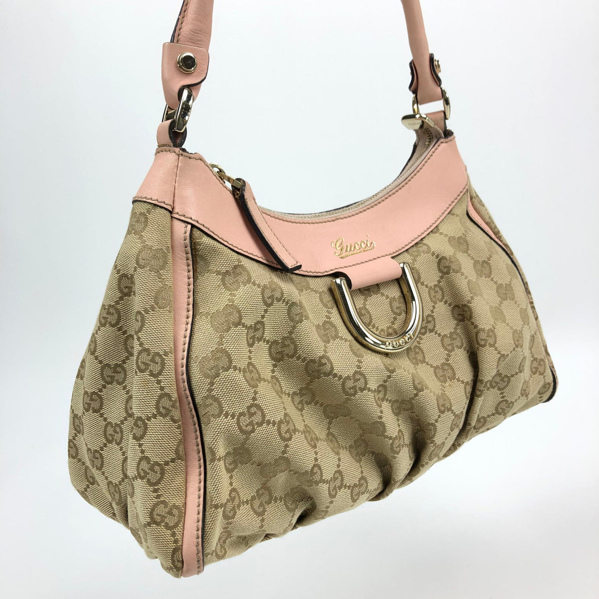 GUCCI ABBEY MONOGRAM SHOULDER BAG