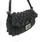 FENDI CASHMERE WOOL BAGUETTE SHOULDER BAG