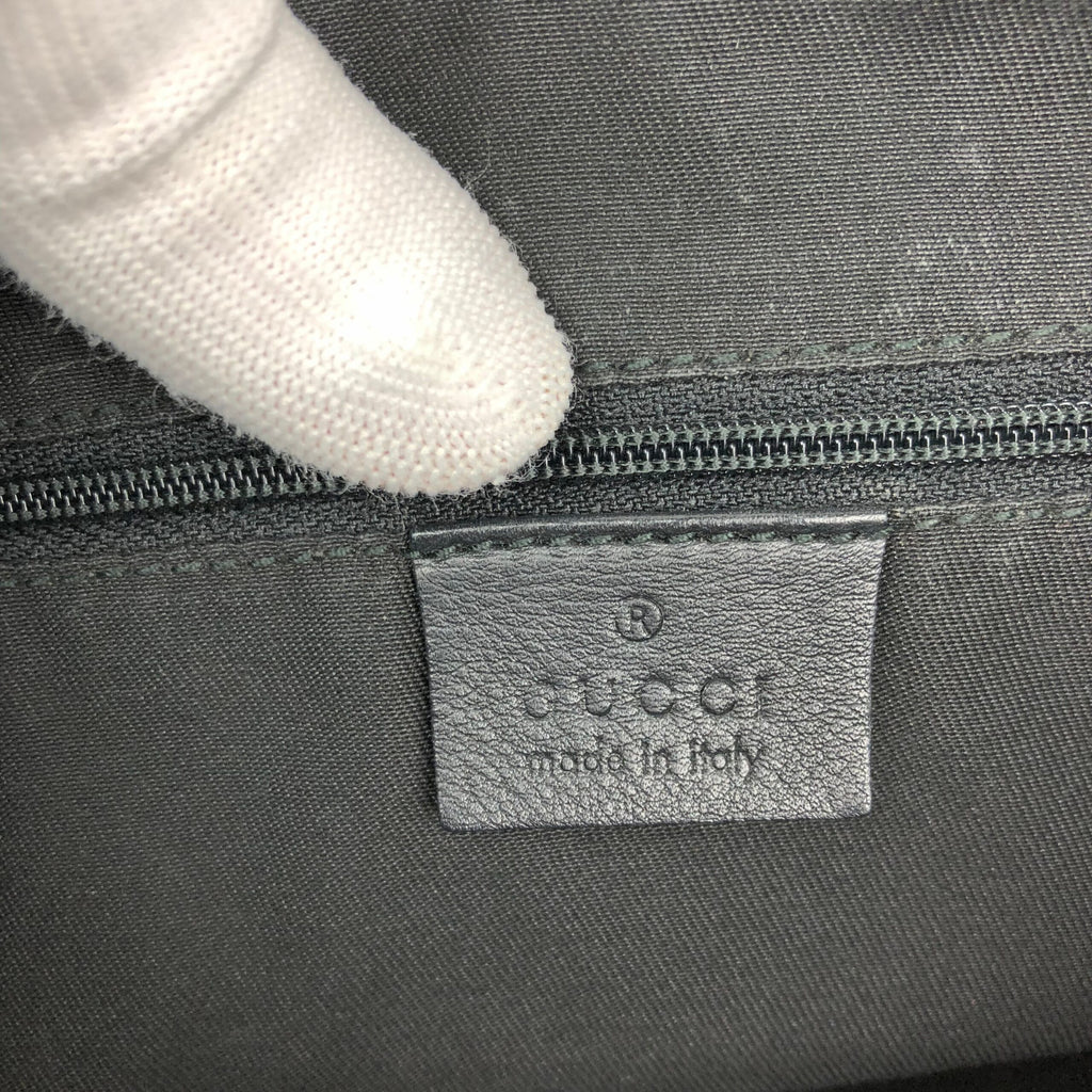 GUCCI MONOGRAM LEATHER ABBEY BAG