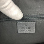 GUCCI MONOGRAM LEATHER ABBEY BAG