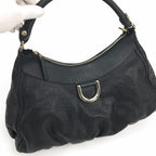 GUCCI MONOGRAM LEATHER ABBEY BAG