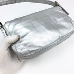 FENDI SILVER BAGUETTE BAG