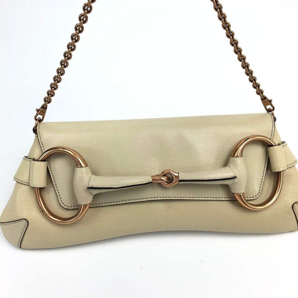 GUCCI HORSEBIT TOM FORD CHAIN LEATHER SHOULDER BAG