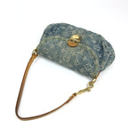 LOUIS VUITTON DENIM PLEATY SHOULDER BAG
