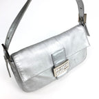 FENDI SILVER BAGUETTE BAG