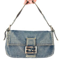 FENDI DENIM BAGUETTE BAG