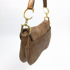CHRISTIAN DIOR LIZARD DOUBLE SADDLE BAG