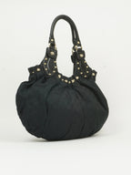GUCCI MONOGRAM STUDDED PELHAM BAG