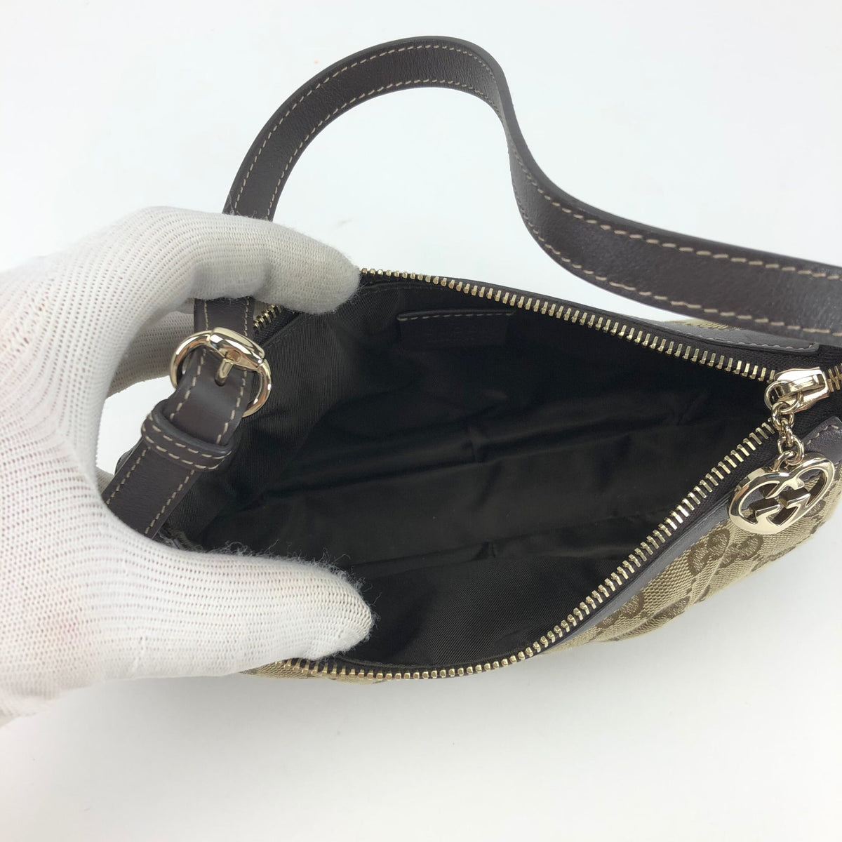 GUCCI MONOGRAM SHOULDER BAG