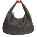 BOTTEGA VENETA BROWN INTRECCIATO SHOULDER BAG
