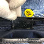 CHRISTIAN DIOR DIORELLA DENIM SADDLE BAG