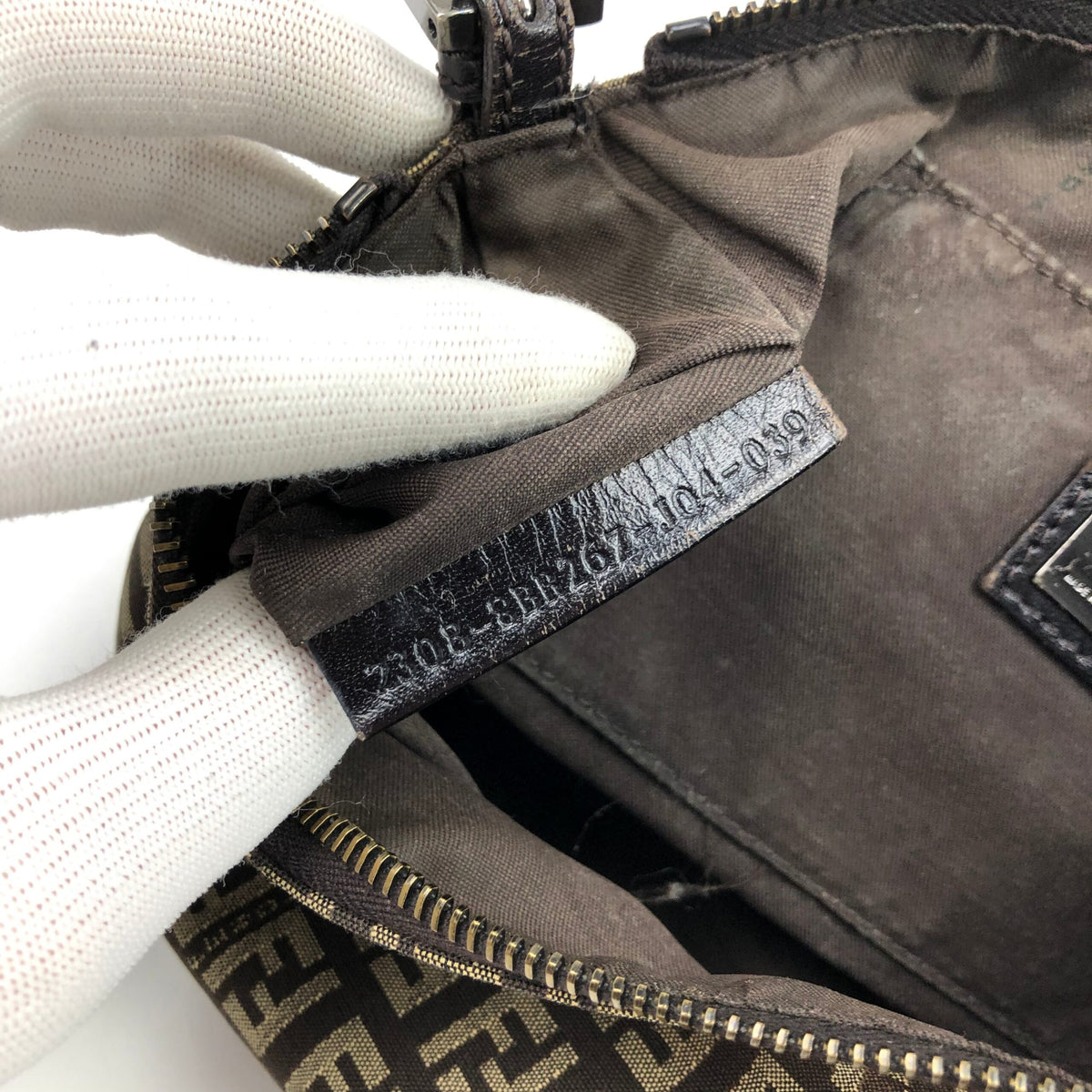 FENDI ZUCCA SHOULDER BAG