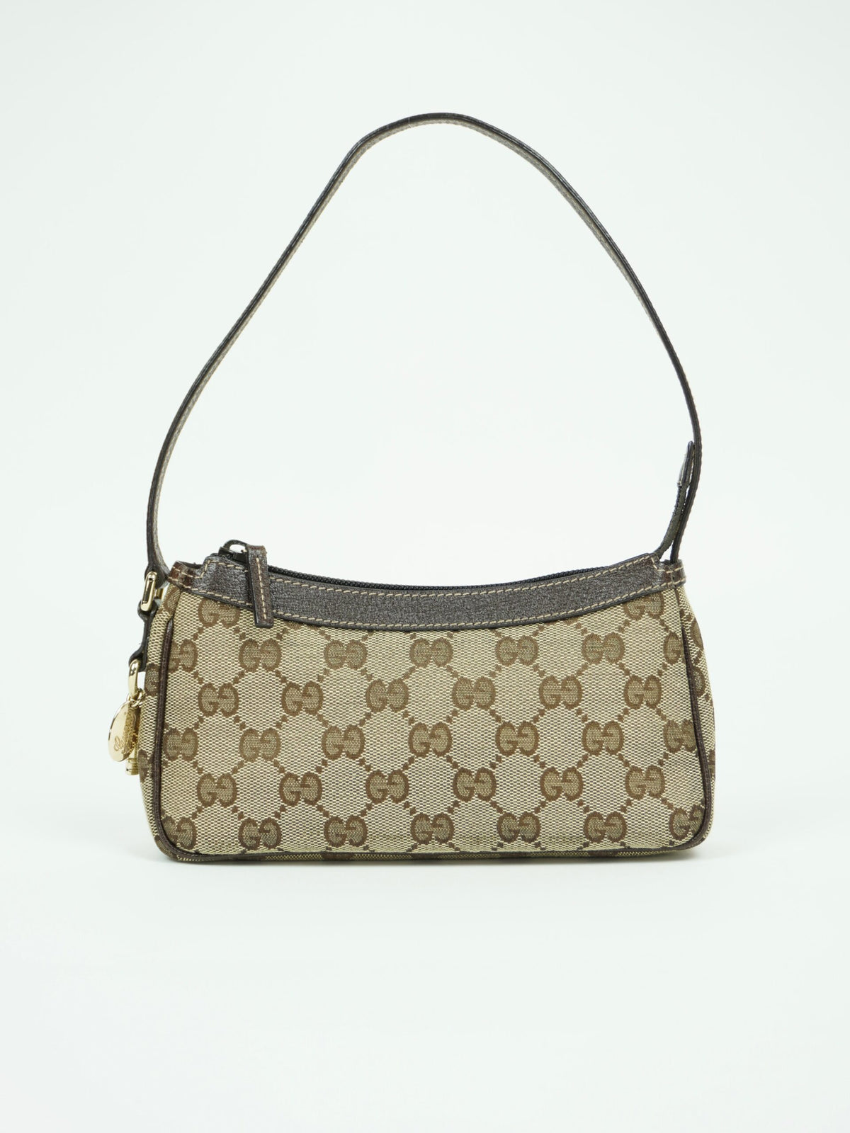 GUCCI MONOGRAM BAG WITH CHARM