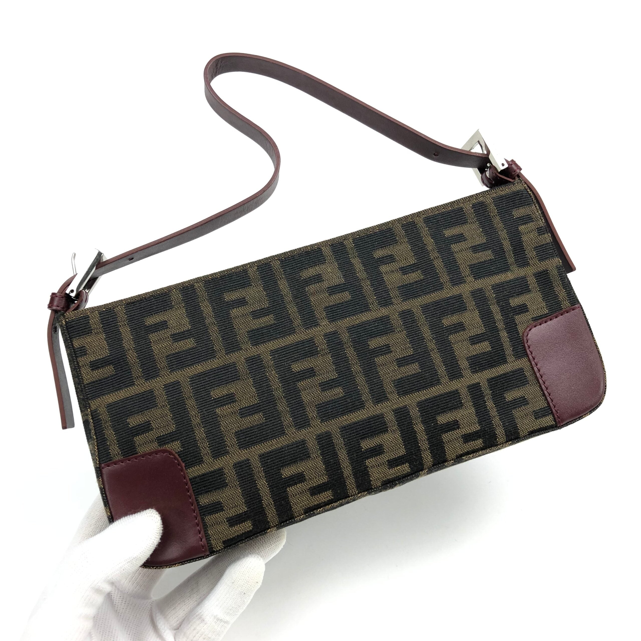 FENDI ZUCCA SHOULDER BAG