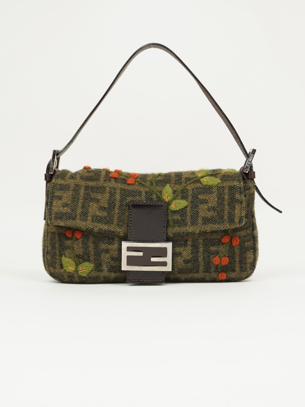 FENDI CASHMERE WOOL BAGUETTE