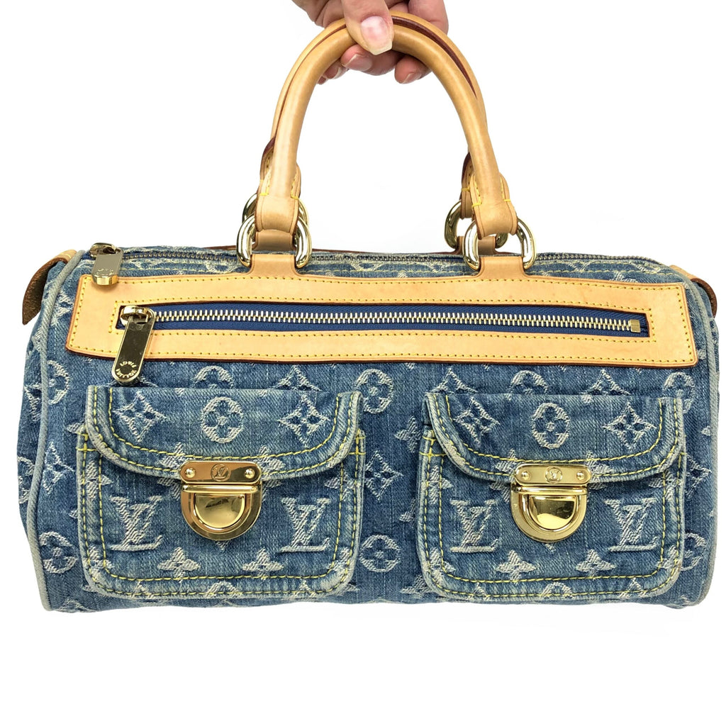 LOUIS VUITTON NEO SPEEDY DENIM BAG