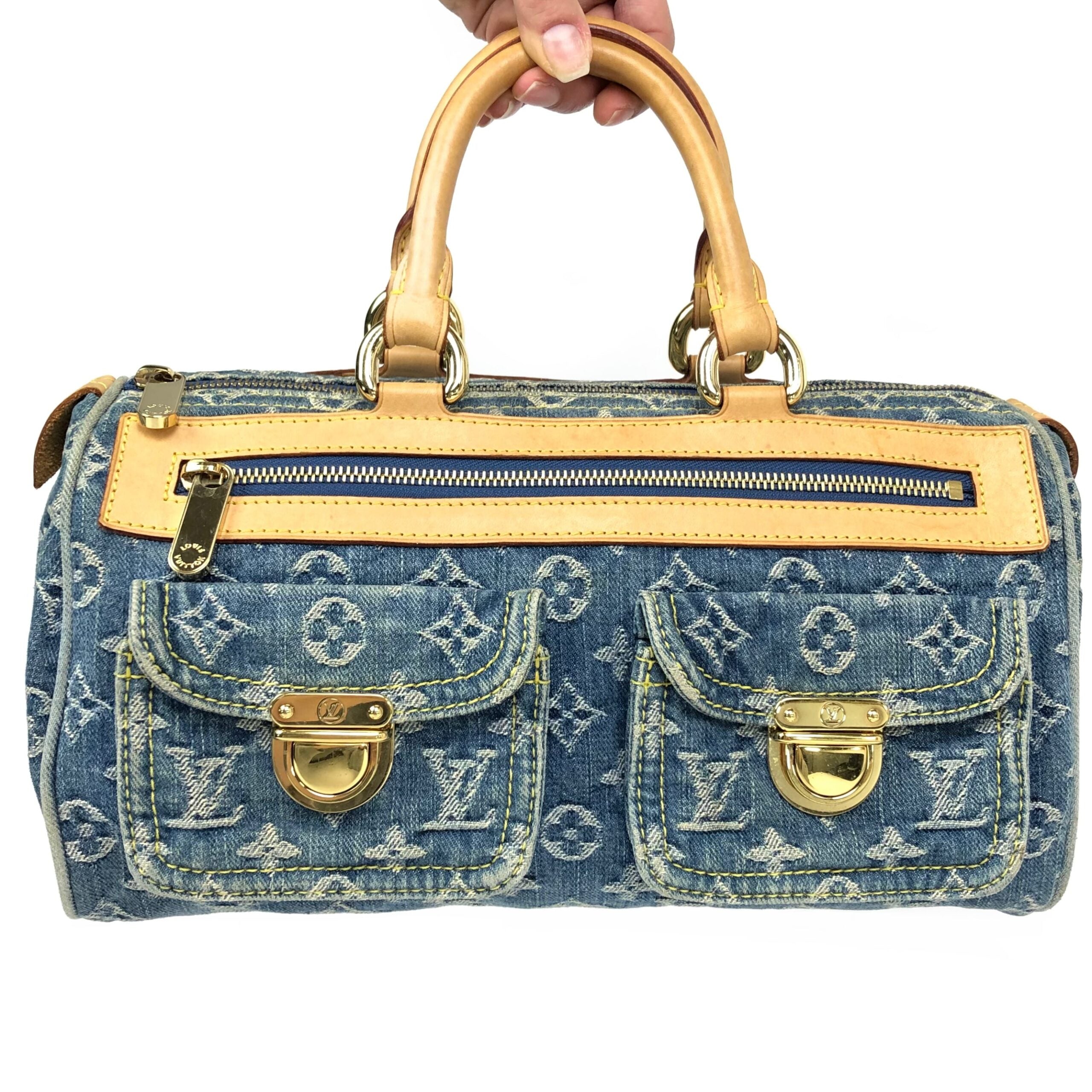 LOUIS VUITTON NEO SPEEDY DENIM BAG