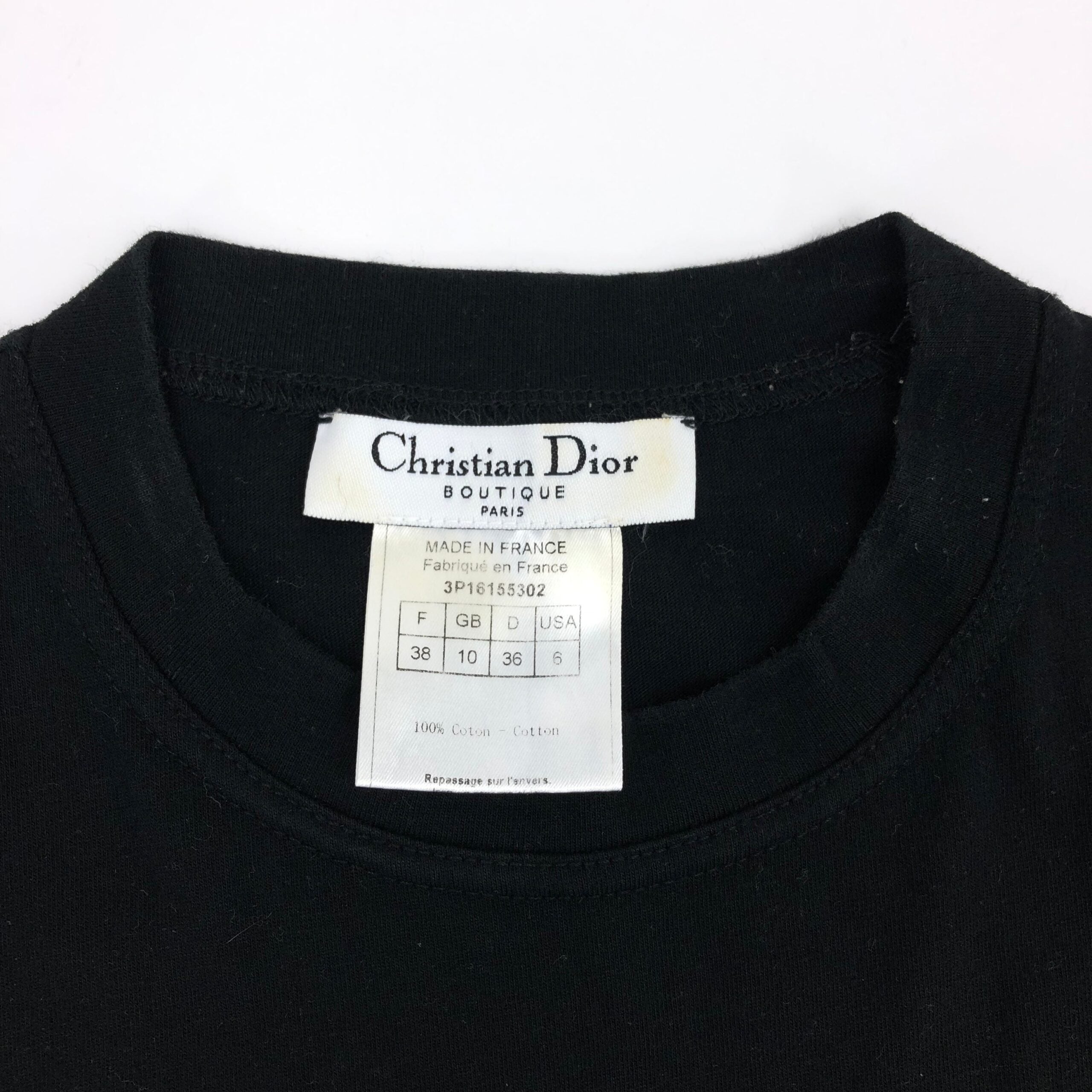 CHRISTIAN DIOR DENIM PRINT TOP