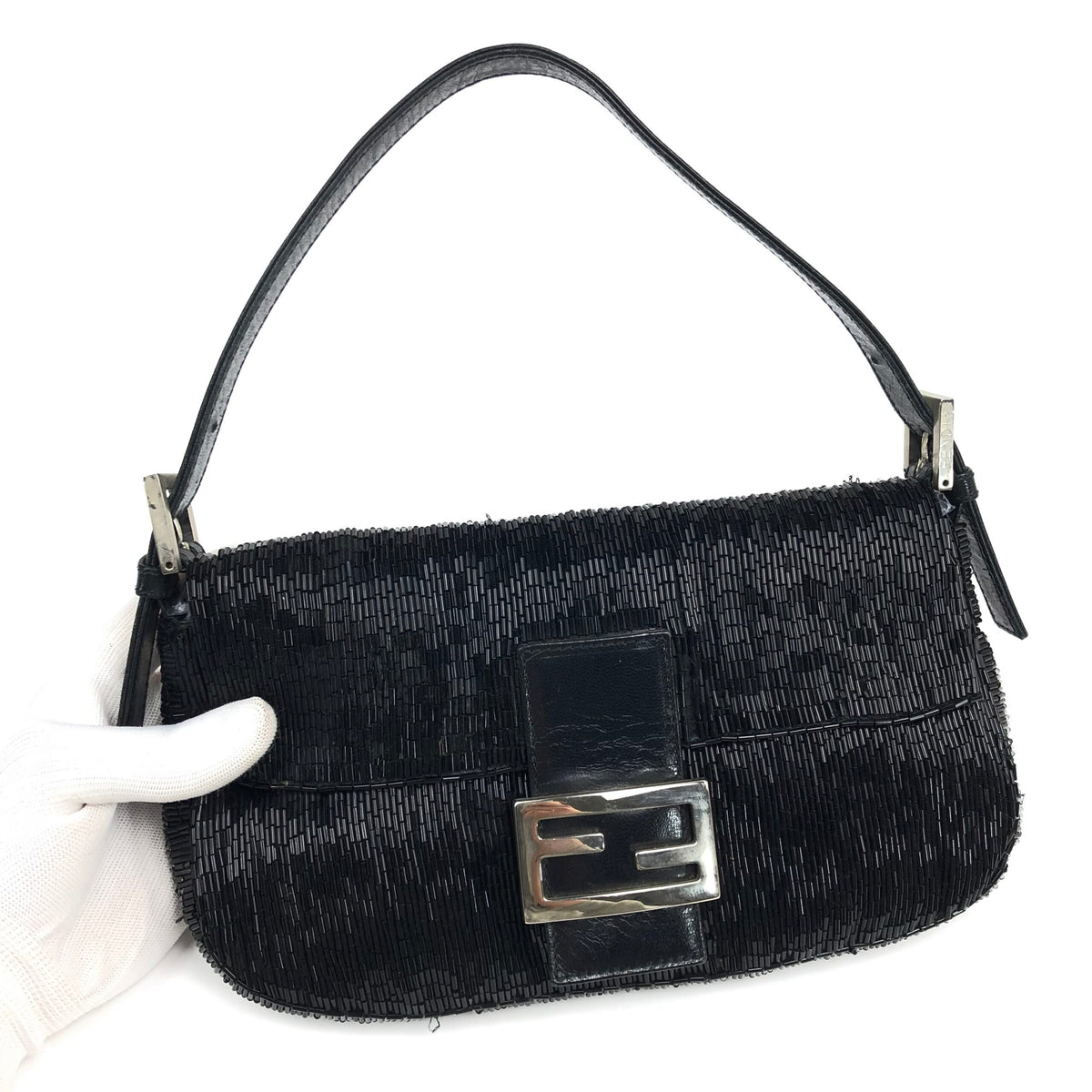 FENDI BEADED BAGUETTE BAG