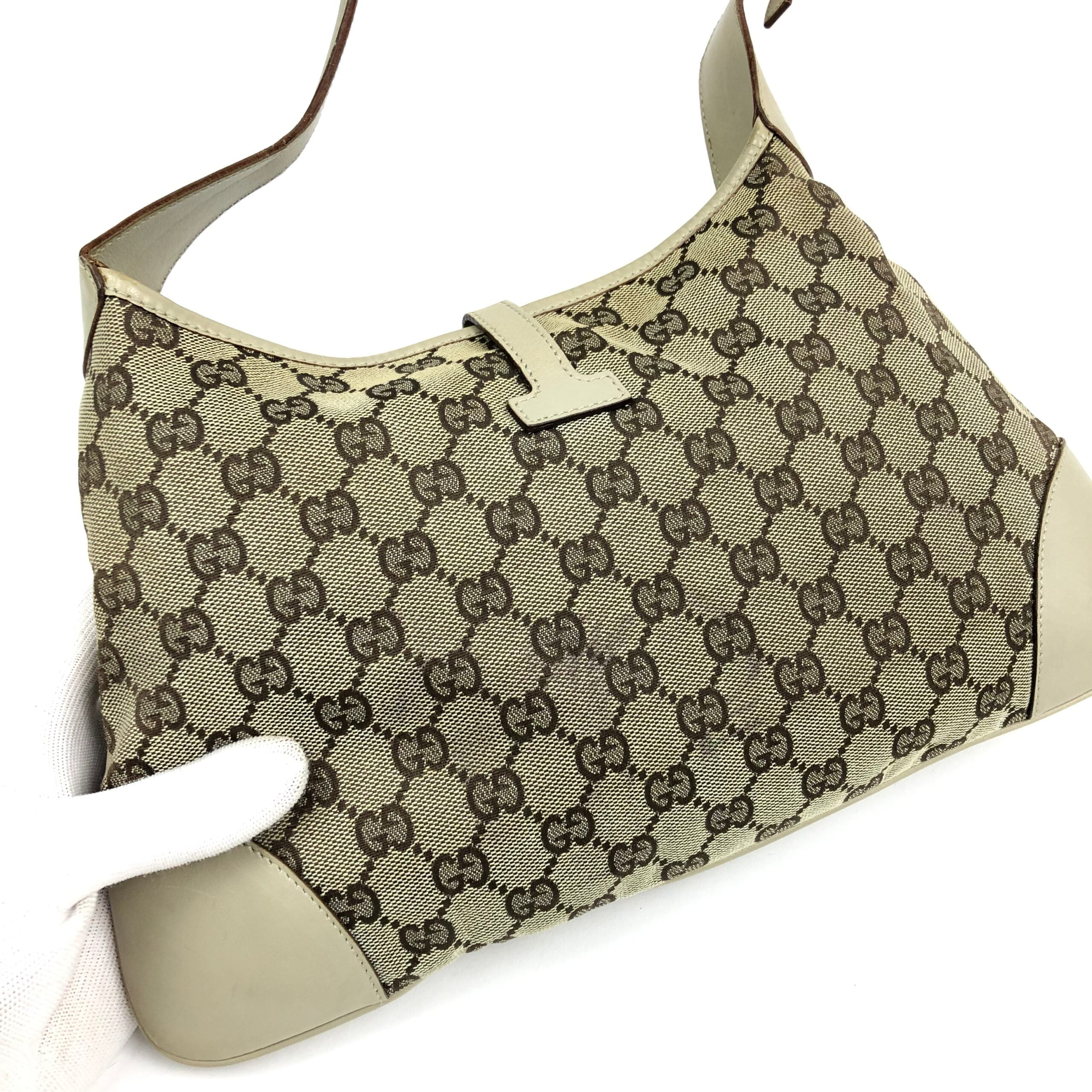 GUCCI MONOGRAM JACKIE SHOULDER BAG